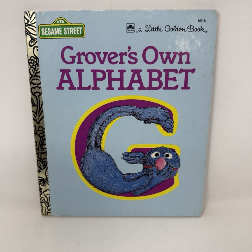 Grover's Own Alphabet (Sesame Street) by Golden Books 1978 Vintage Little Golden
